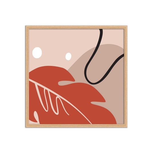 Quadro Decorativo Silhueta Folha De Palmeira