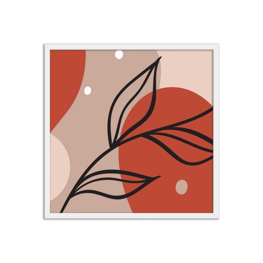 Quadro Decorativo Silhueta Folhas