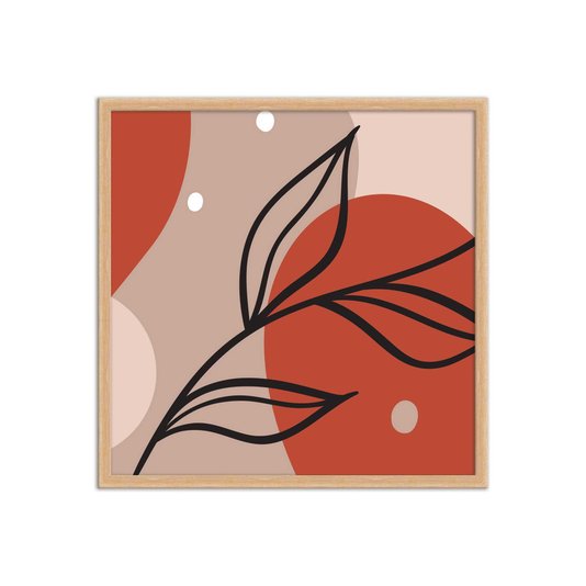 Quadro Decorativo Silhueta Folhas