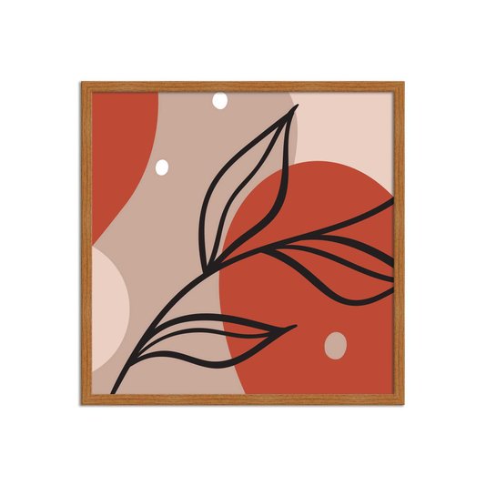 Quadro Decorativo Silhueta Folhas