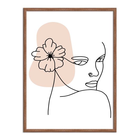 Quadro Decorativo Silhueta Rosto