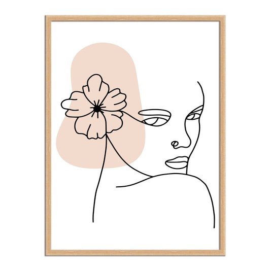 Quadro Decorativo Silhueta Rosto