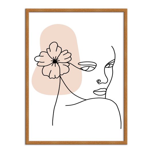 Quadro Decorativo Silhueta Rosto