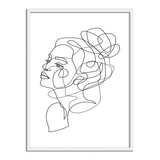 Quadro Decorativo Silhueta Traços