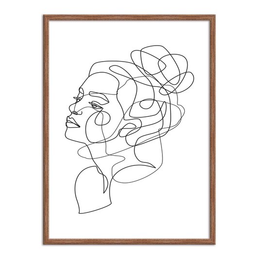 Quadro Decorativo Silhueta Traços