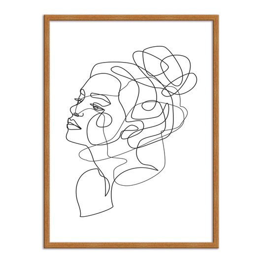 Quadro Decorativo Silhueta Traços