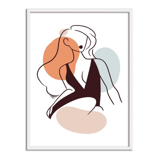 Quadro Decorativo Silhueta Vestido Preto