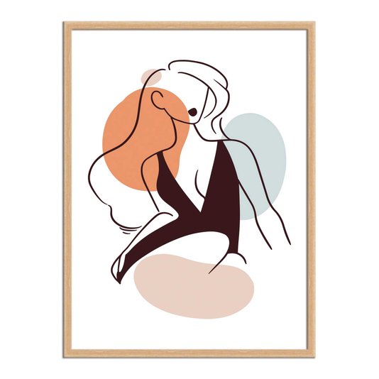 Quadro Decorativo Silhueta Vestido Preto
