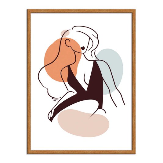 Quadro Decorativo Silhueta Vestido Preto