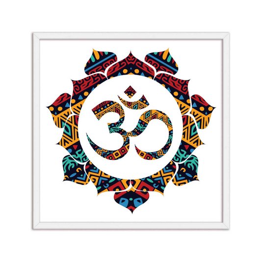 Quadro Decorativo Simbolo do Hinduismo Mandala