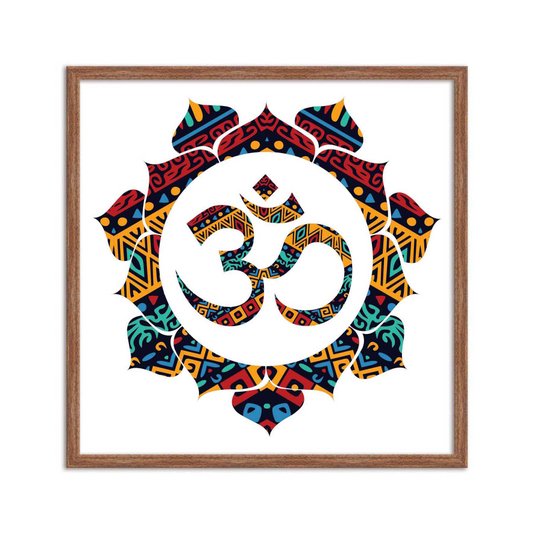 Quadro Decorativo Simbolo do Hinduismo Mandala