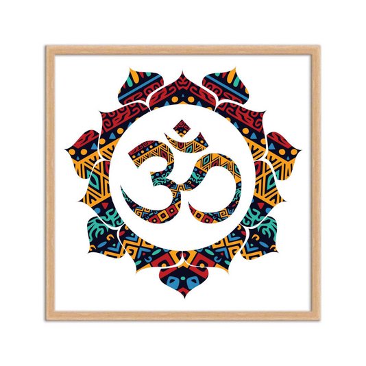 Quadro Decorativo Simbolo do Hinduismo Mandala