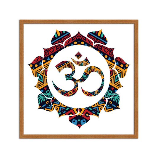 Quadro Decorativo Simbolo do Hinduismo Mandala