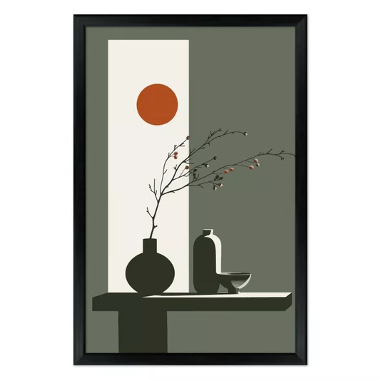 Quadro Decorativo Sol Nascente Estilo Modern Heritage