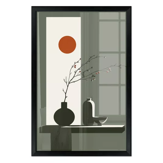 Quadro Decorativo Sol Nascente Estilo Modern Heritage