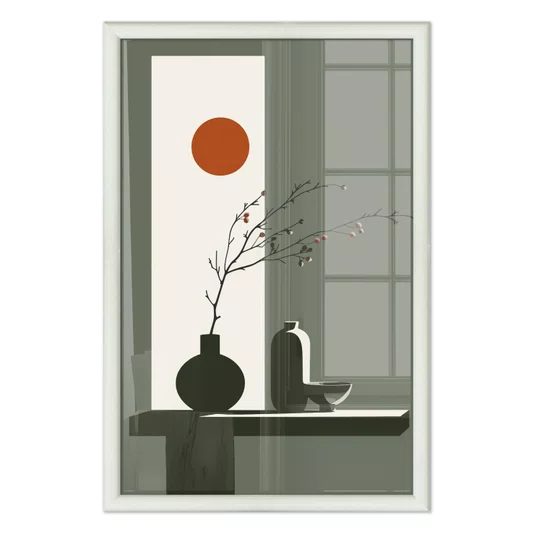 Quadro Decorativo Sol Nascente Estilo Modern Heritage