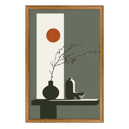 Quadro Decorativo Sol Nascente Estilo Modern Heritage