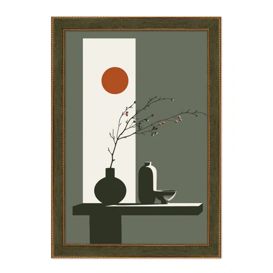 Quadro Decorativo Sol Nascente Estilo Modern Heritage