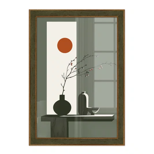 Quadro Decorativo Sol Nascente Estilo Modern Heritage