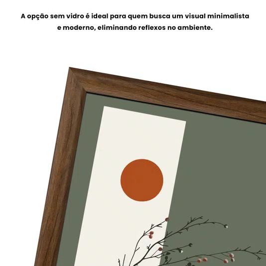 Quadro Decorativo Sol Nascente Estilo Modern Heritage