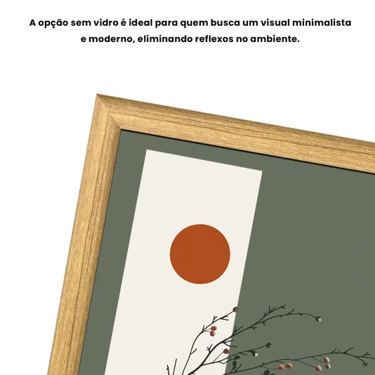 Quadro Decorativo Sol Nascente Estilo Modern Heritage