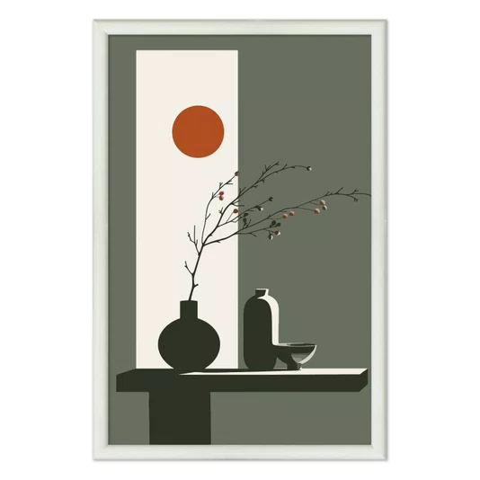 Quadro Decorativo Sol Nascente Estilo Modern Heritage