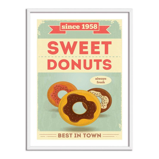 Quadro Decorativo Sweet Donuts