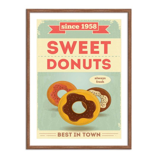 Quadro Decorativo Sweet Donuts