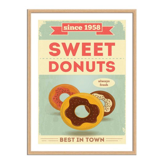 Quadro Decorativo Sweet Donuts