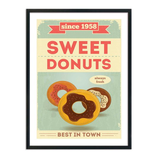 Quadro Decorativo Sweet Donuts