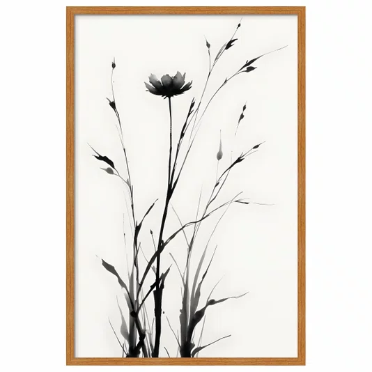 Quadro Decorativo Take Arte de Bambus no Estilo Sumiê