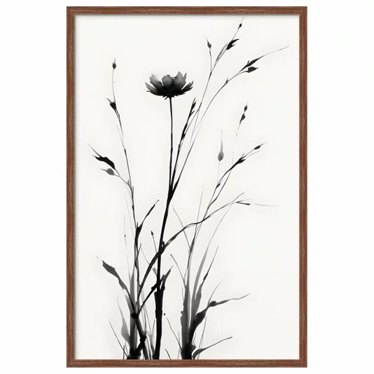 Quadro Decorativo Take Arte de Bambus no Estilo Sumiê