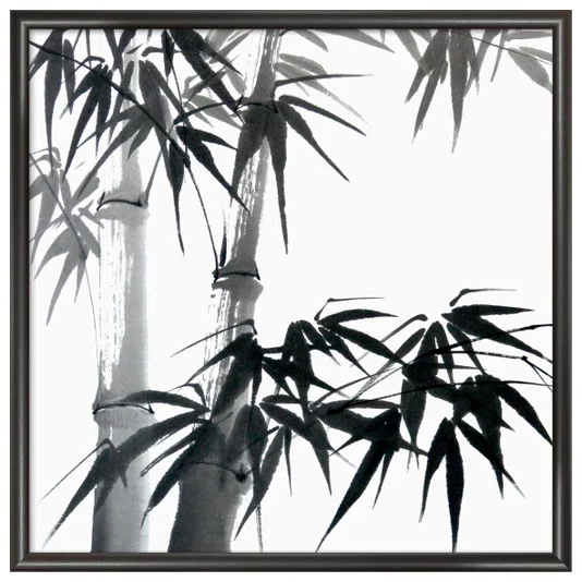 Quadro Decorativo Take Pintura de Bambus no Estilo Sumiê