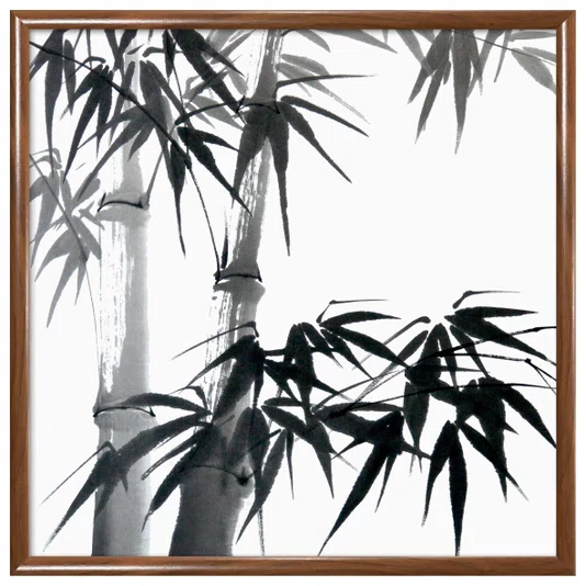 Quadro Decorativo Take Pintura de Bambus no Estilo Sumiê