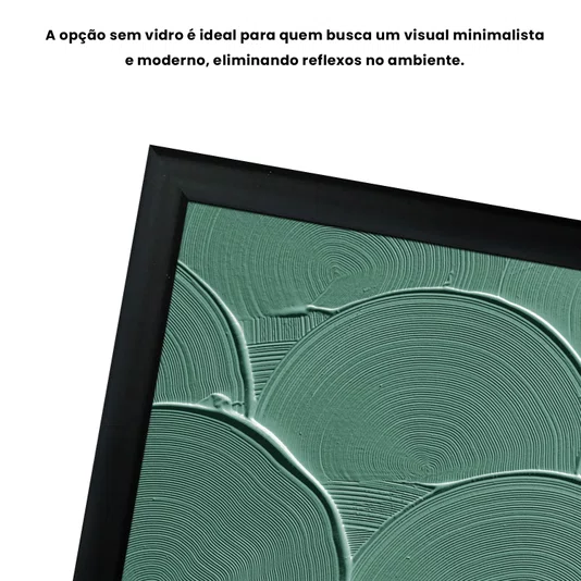 Quadro Decorativo Textura Abstrata de Arcos Estilo Modern Heritage