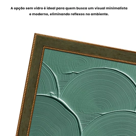 Quadro Decorativo Textura Abstrata de Arcos Estilo Modern Heritage