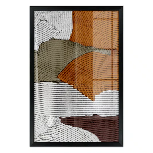 Quadro Decorativo Textura Gesso Abstrato Estilo Modern Heritage