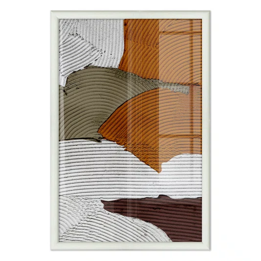 Quadro Decorativo Textura Gesso Abstrato Estilo Modern Heritage
