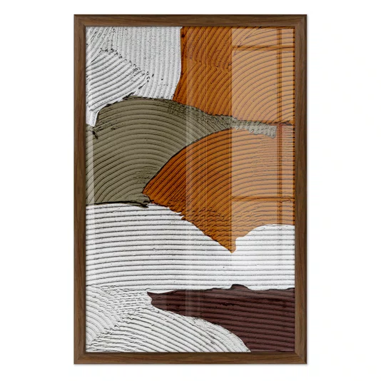 Quadro Decorativo Textura Gesso Abstrato Estilo Modern Heritage