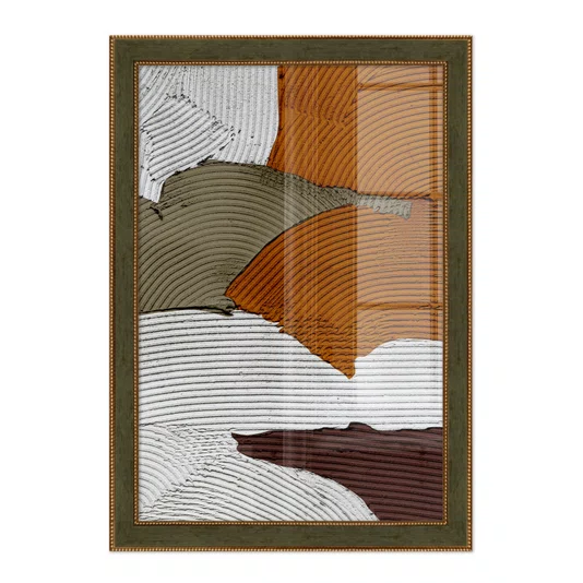 Quadro Decorativo Textura Gesso Abstrato Estilo Modern Heritage