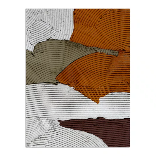 Quadro Decorativo Textura Gesso Abstrato Estilo Modern Heritage