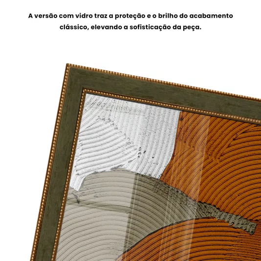 Quadro Decorativo Textura Gesso Abstrato Estilo Modern Heritage