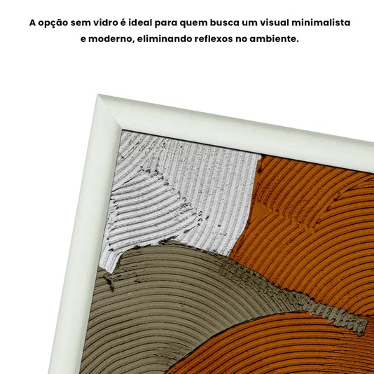 Quadro Decorativo Textura Gesso Abstrato Estilo Modern Heritage