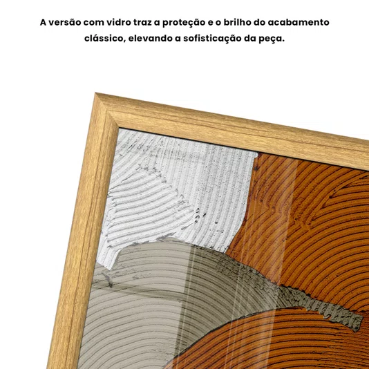 Quadro Decorativo Textura Gesso Abstrato Estilo Modern Heritage