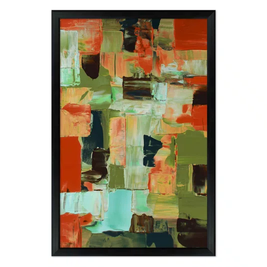 Quadro Decorativo Textura Pincelada Estilo Modern Heritage