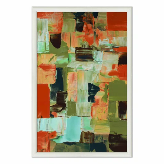 Quadro Decorativo Textura Pincelada Estilo Modern Heritage