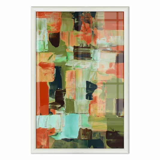 Quadro Decorativo Textura Pincelada Estilo Modern Heritage