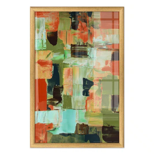 Quadro Decorativo Textura Pincelada Estilo Modern Heritage