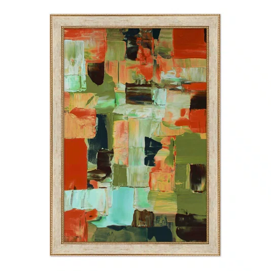 Quadro Decorativo Textura Pincelada Estilo Modern Heritage