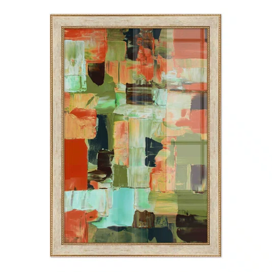 Quadro Decorativo Textura Pincelada Estilo Modern Heritage